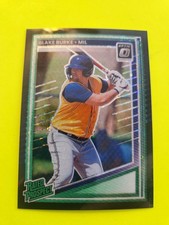 BLAKE BURKE 2025 PANINI DONRUSS  #178 RATED ROOKIE  BLACK  MILWAUKEE 1B