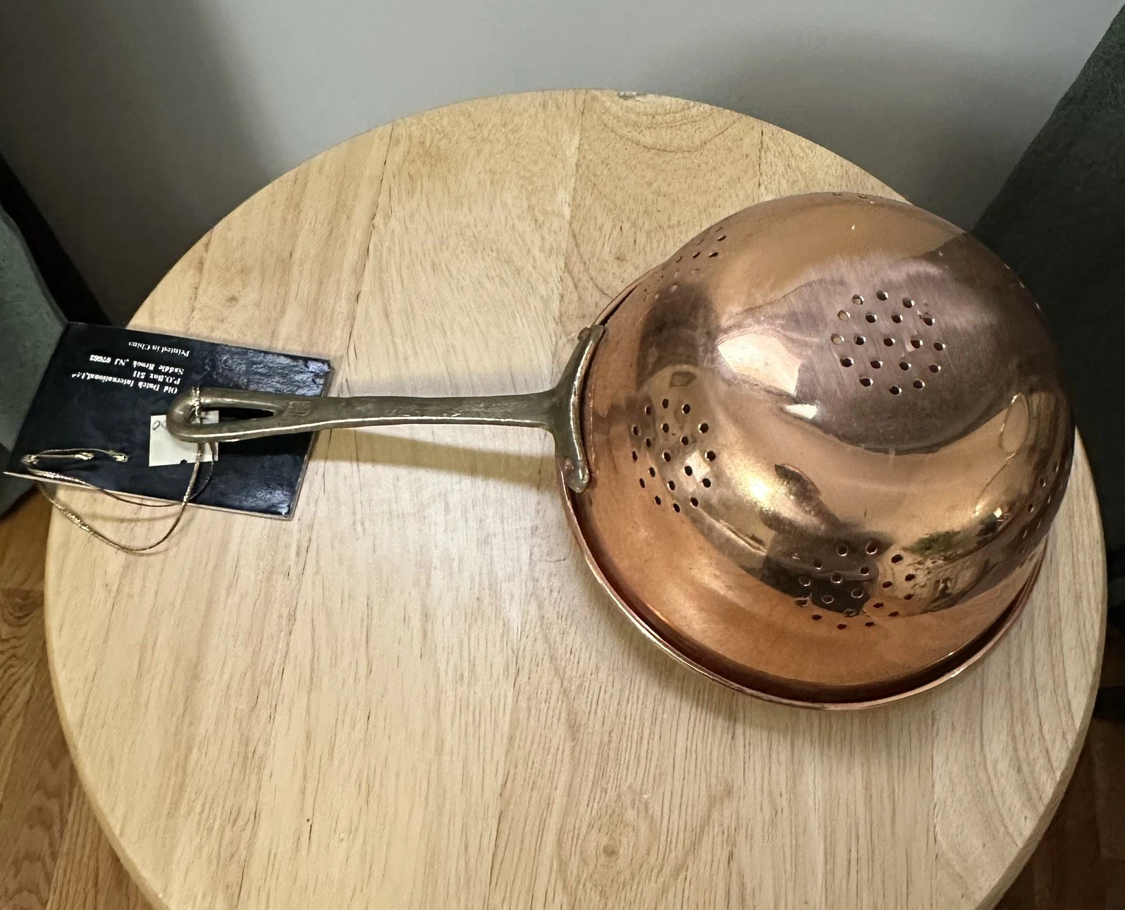 Vtg Copper and Brass Colander Strainer Kitchenware Brass Handle
Opens in a new window or tab