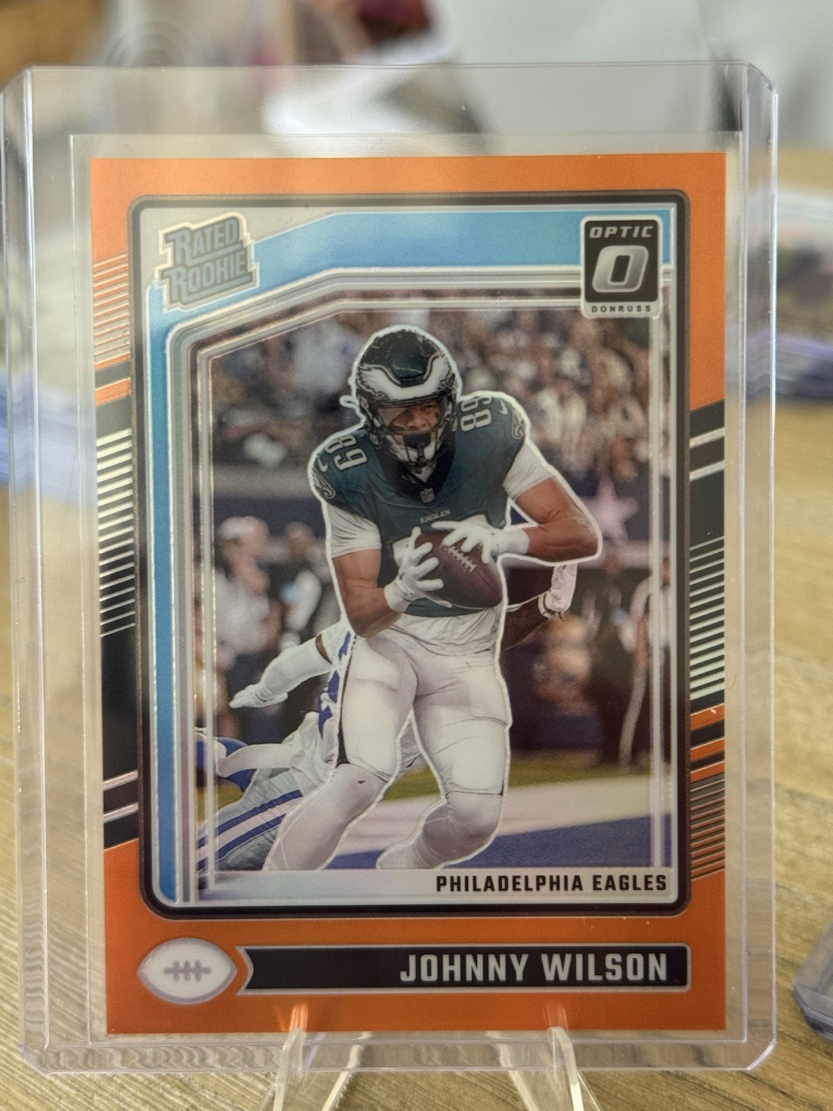 Johnny Wilson 2024 Optic Football Orange Rated Rookie Card # 256 /249