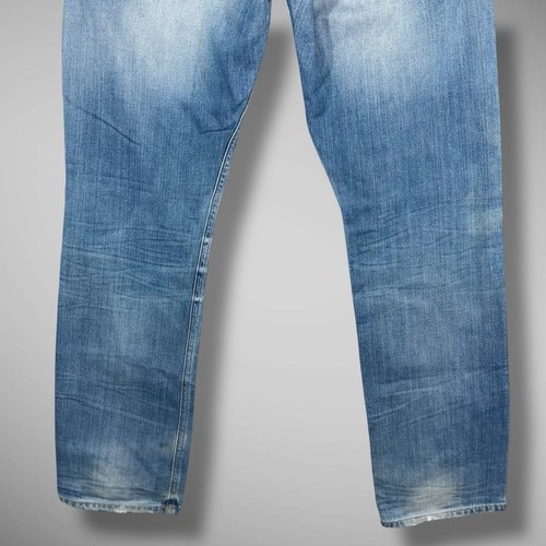 G Star Raw Jeans Mens 32x32 Attacc Low Straight Blue Denim Zipper Pocket - Picture 7 of 14