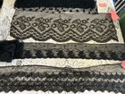 Antique Victorian European French Net Lace, Inserts, Trim Silk &Cotton Lot 4