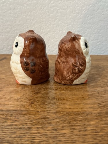 Owl Salt And Pepper Shakers Perfect Condition Decor Owls Salt And Pepper - Picture 4 of 6