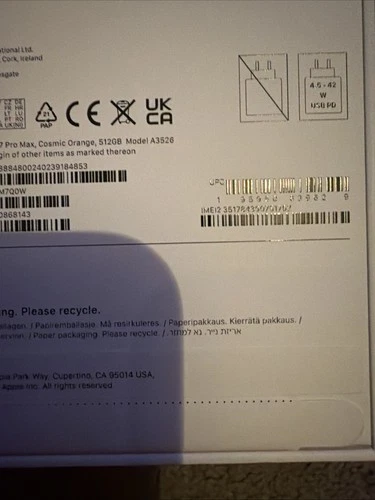 IPhone 17 Pro Max  512GB Cosmic Orange Unlocked Sealed - Picture 6 of 6