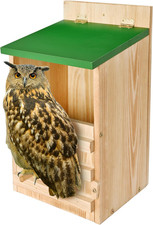Owl House Owl Box with Bird Stand Design, Owl Nesting Box, Barn, Screech Houses