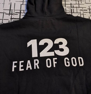 RRR123 × FEAR OF GOD THE WITNESS パーカー 1 Fear of God x RRR 123 The Witness Hoodie Black Men's - FW21 - US