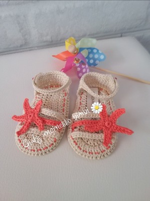 sandali bimba uncinetto tutorial