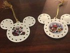 Walt Disney World Christmas Ornament Porcelain Disk Mickey Mouse Ears 2002 inbox — photo 3
