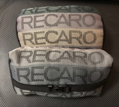 x2 RECARO Gradation Neck Headrest pillow Fabric Racing seat material MEMORY FOAM