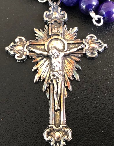 Vintage beaded rosary Fatima Sacred Heart - Picture 3 of 4