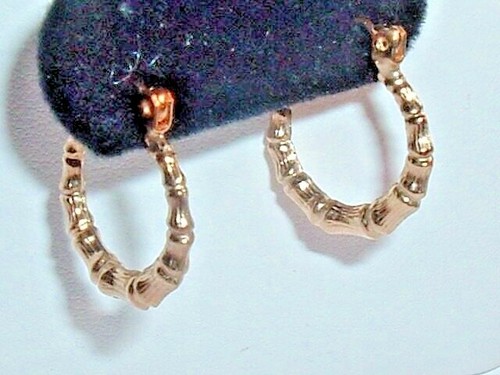 PENDIENTES ARO DE LUJO ORO AMARILLO 14K  - Imagen 1 de 4