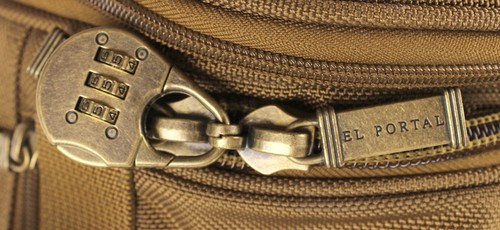 El Portal 17”to 23" Expandable Canvas Duffle Travel Bag Brown High Quality - Picture 14 of 23
