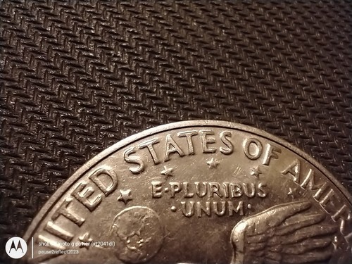 1972 Eisenhower 1$ Dollar Coin-No mint mark/die clash/Nice Silver Color - Picture 14 of 14