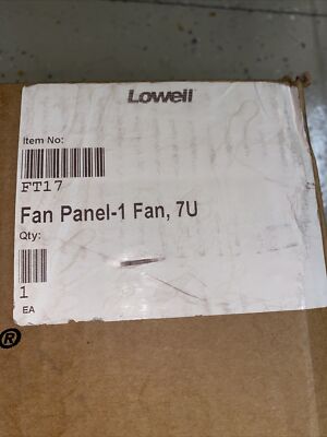 Lowell FT1-7 19in Panel Turbo Fan - NEW