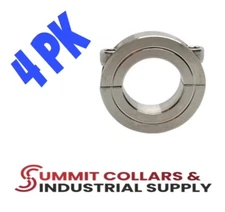 1/2” Inch Stainless Steel Double Split Shaft Collar  (Qty4) FREE shipping