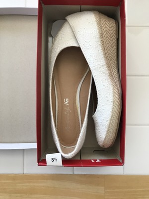 silver wedges payless