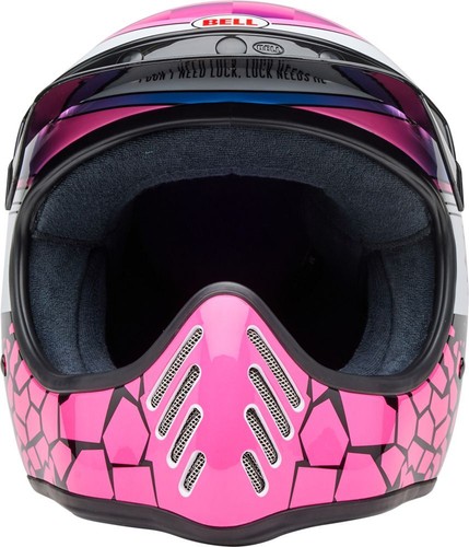 Full Helmet Bell MOTO-3 Death Spray Pink/Purple - Picture 3 of 9