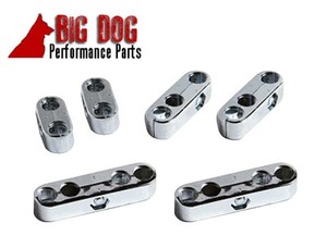Chrome Spark Plug Wire Separators Dividers Looms Fits Chevy Ford /& Mopar