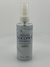 Bath and Body Works Frosted Coconut Snowball Shimmer Mist Travel 3 Oz Size