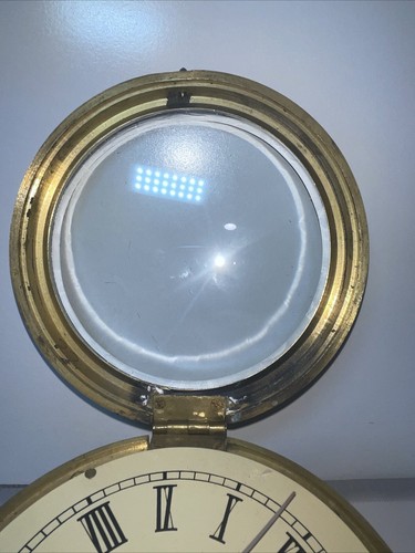 Smith's Astral Marine Bulkhead Clock Brass Ship Clock for REPAIR (63a) - Picture 6 of 8