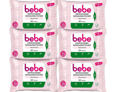 Bebe Erfrischende Reinigungstücher (6 X 25 Tücher)