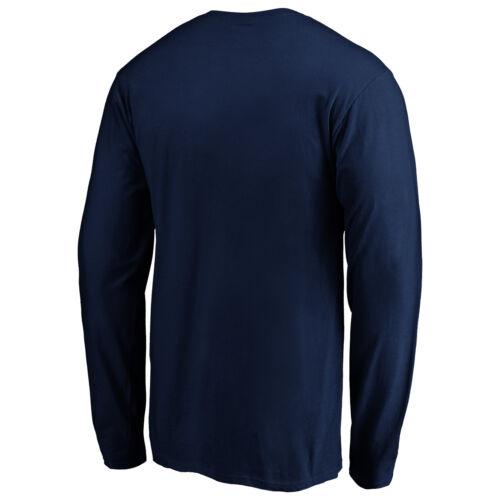 Men's Navy Detroit Tigers Cooperstown Collection Huntington Logo Long Sleeve - Imagen 3 de 3