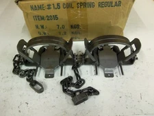 2 Bridger #1.5 Special Coil Spring Foothold Traps Coyote Fox Trapping