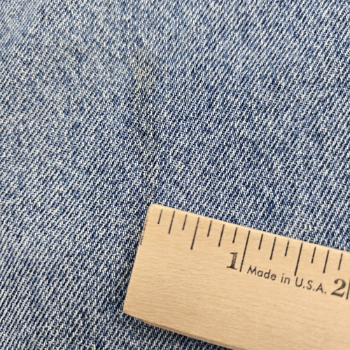 Jeans vintage Levis arancione tab 38x30 blu stone wash 550 invecchiato USA anni 90 - Foto 12 di 13
