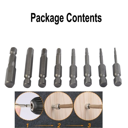 Durable 8 Piece Hex Head Wrench Screwdriver Set Metric Sizes for
