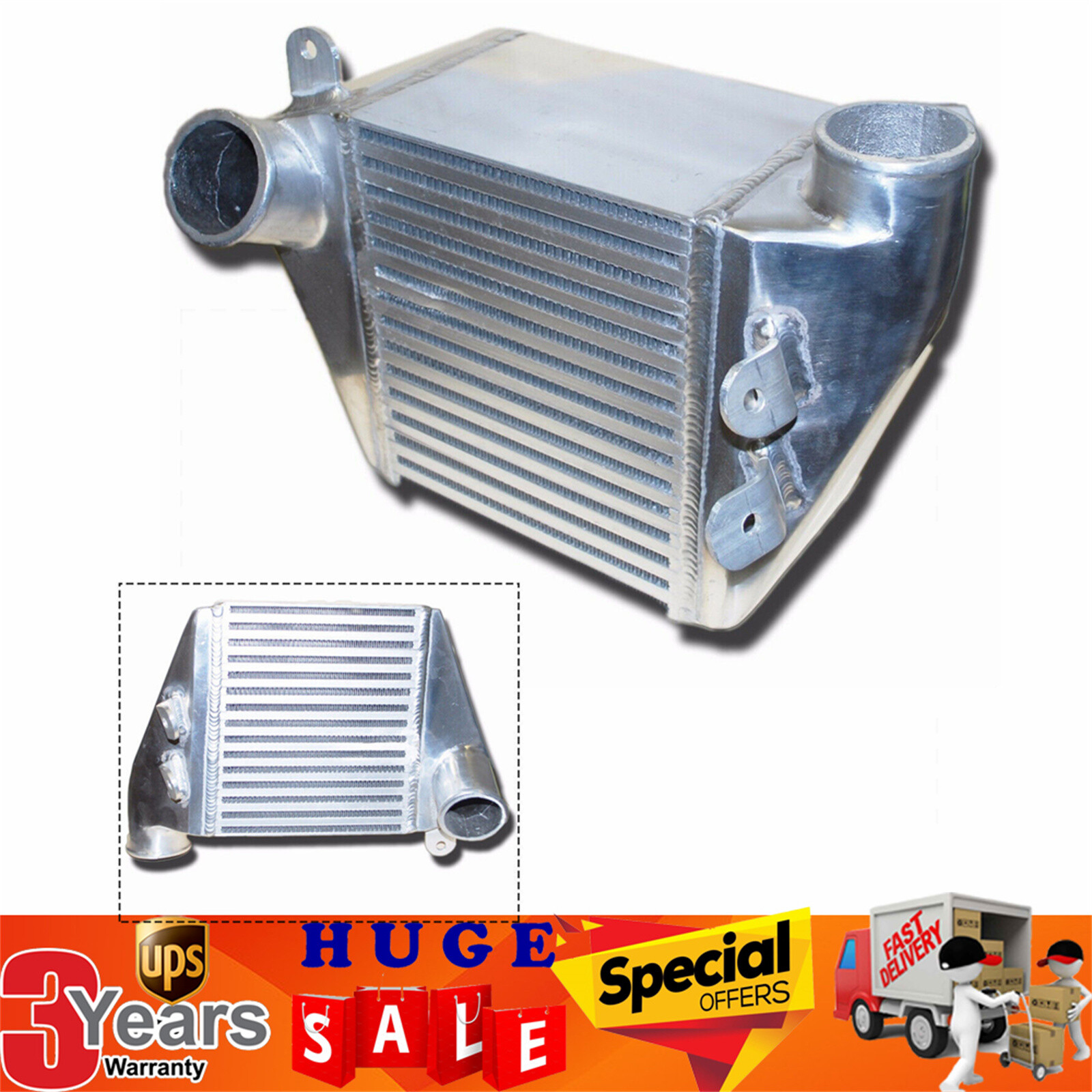 Side Mount Turbo Intercooler for 1999-2004 VW Golf Jetta MK4 1.8T Upgrade