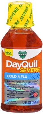 Vicks DayQuil Severe Cold & Flu Liquid 12 OZ