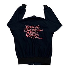 VTG Mopar Bomber Jacket Adult M Black MBA There  s No Substitute For Quality USA