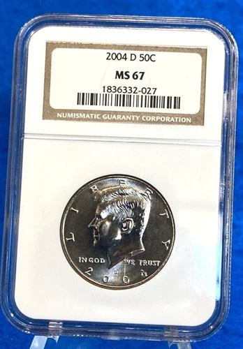 2004 D Kennedy 50C Clad Half Dollar NGC MS67