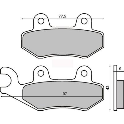 KYMCO FILLY LX 50 50 2000 FRONT BRAKE PADS > RMS 225100580