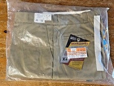 Vintage 1970s Montgomery Ward Khaki Work Pants New Sealed NOS 70s Trousers