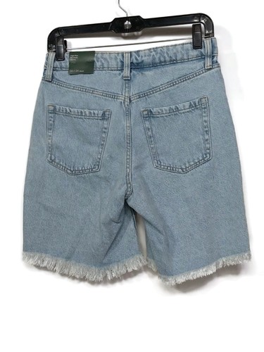 Wild Fable Denim Asymmetric Button Fly Bermuda Cut Off Shorts Size 00 - 第 2/5 張圖片