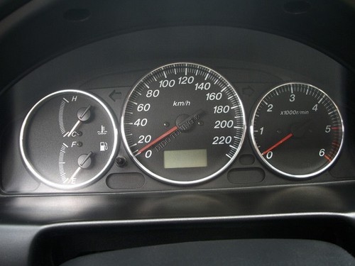 Per Mazda Premacy CP 1999-2005 Anelli Alluminio Strumenti Strumentazione 3 pezzi - Picture 10 of 10