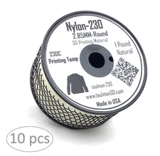 [3DMakerWorld] taulman3D 230 Low Temp (230C) Nylon Filament - 3mm, 10 pack