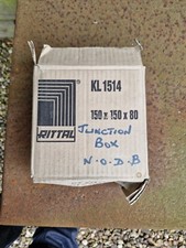 Image of Rittal Junction Box Enclosure KL1514 Grey Steel Brand New in Box 150 X 150 X 80