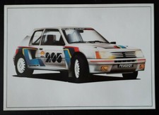 Peugeot 205 Gti T16 Rally Car Picture Print Brochure Peugeot 205 Gti T16 Rally Car Picture Print Brochure