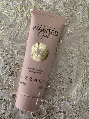 NEW! AZZARO Wanted Girl Shower Milk 1.7oz/50mL Deluxe Travel Size SEALED