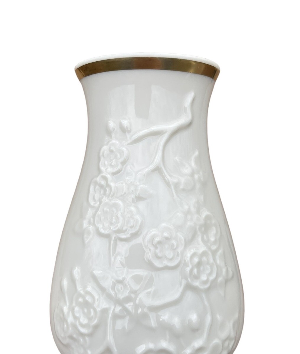 Ming Blossom Lenox Vase Collection Embossed With 24k Trim 6.25” | eBay