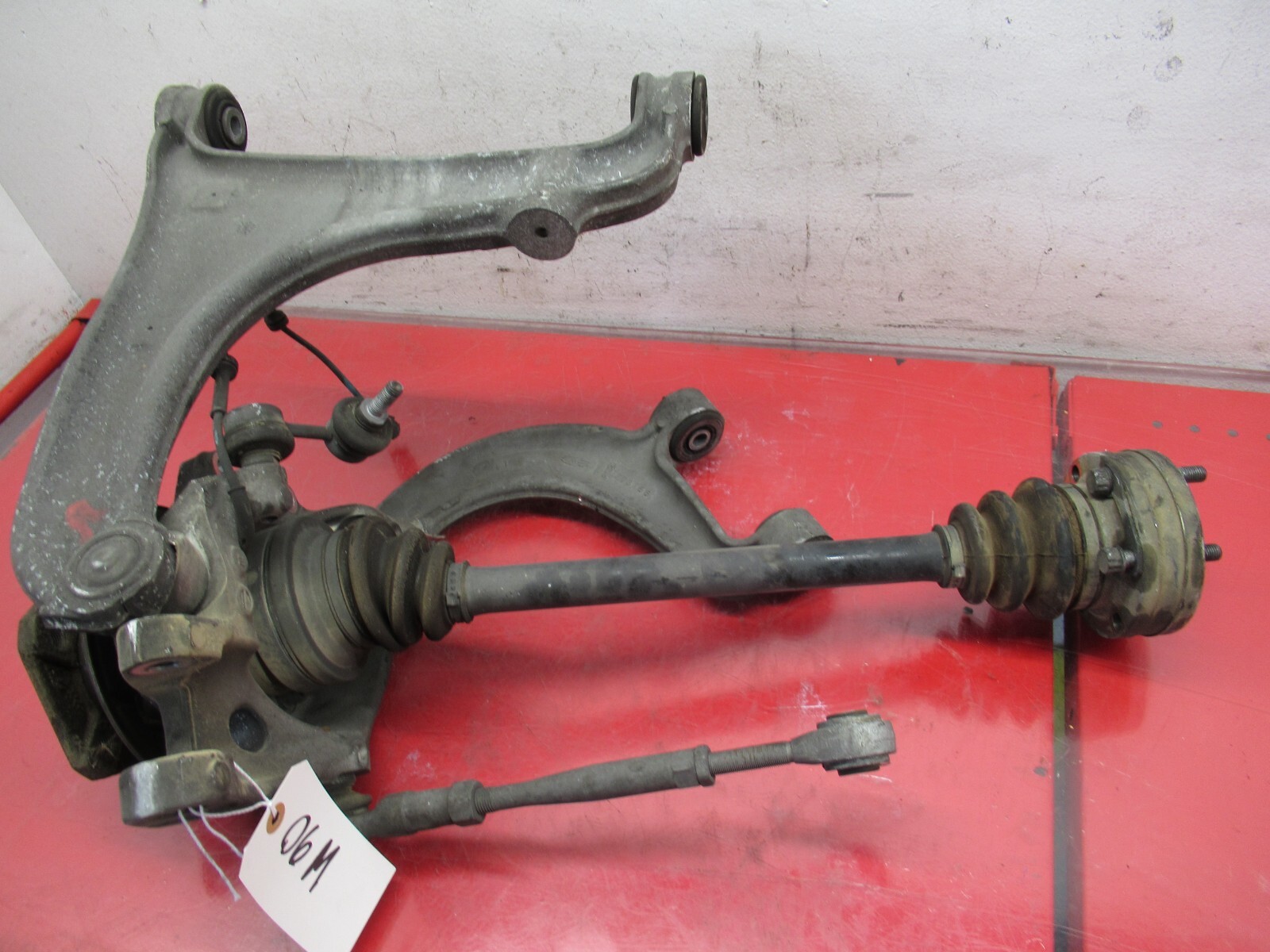04-08 MASERATI QUATTROPORTE REAR RIGHT SPINDLE ARM AXLE SUSPENSION ASSEMBLY OEM