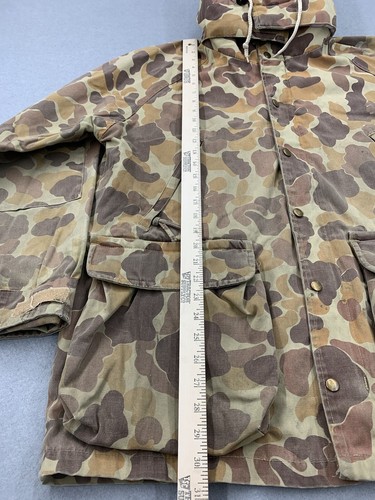 VTG Gamehide Hunting Jacket Sz M Frogskin Camo Removable Hood Full Zip Lined - Picture 4 of 14