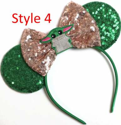 Baby Yoda Star Wars Minnie Mouse Ears HANDMADE, Baby Yoda  display picture 1