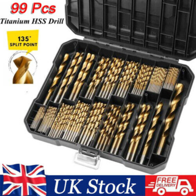 99Pcs Cobalt Drill Bits Set for Stainless Steel Metal HSS-Co Cobalt Bit ...