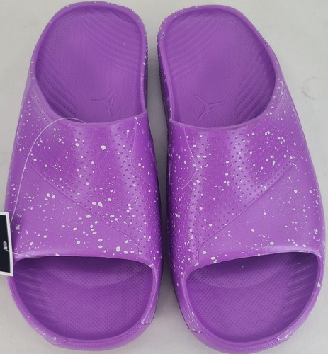 NEW Nike FJ6069-500 Jordan Post Slide Purple Green Slides Shoes Kids Youth US 7Y - Picture 4 of 10