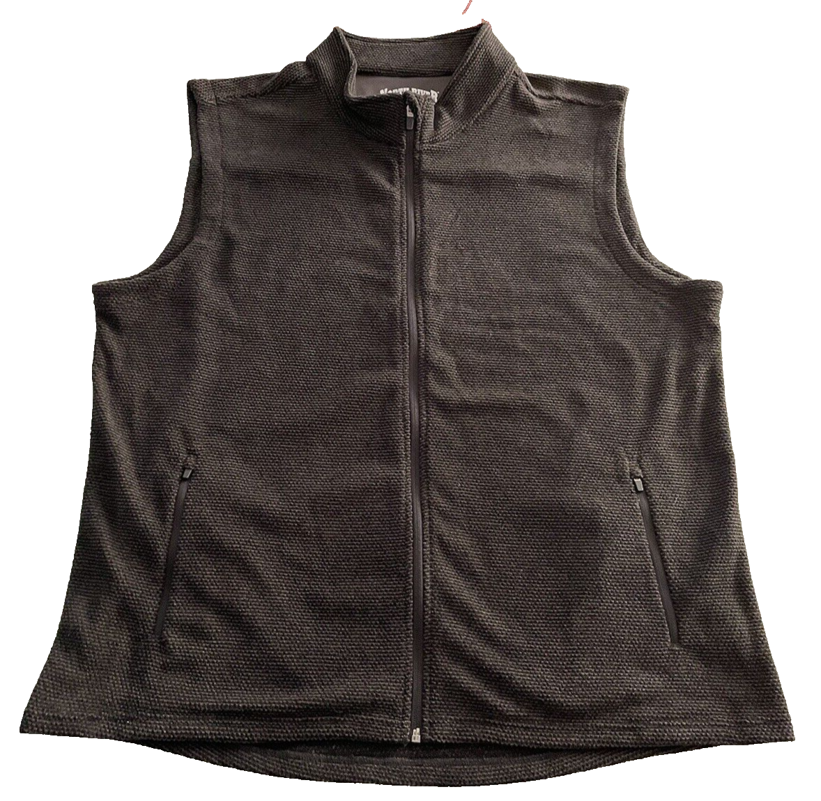 トップス north river 90's fleece vest North River Outfitters (M) Vest Plaid Flannel Fleece Full