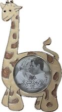 Green Tree Gallery 7 Inch Tall GIRAFFE Picture Frame Metal Hold 2.5in Photo Baby