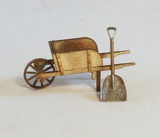 Berkshire Valley Models O/On3/On30, 1/48 Wheelbarrow w/ Shovel - 673