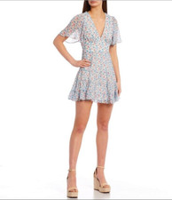 NWT B. Darlin Floral Mini Tier Fit and Flare Dress Short Sleeve Junior 11/12